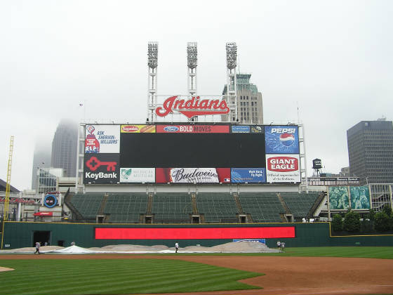 Jacob's Field's giant Scoreboard