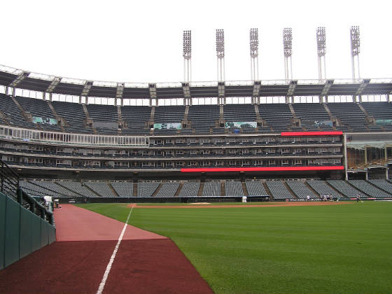 Looking in from Right Field - Jacob's Field