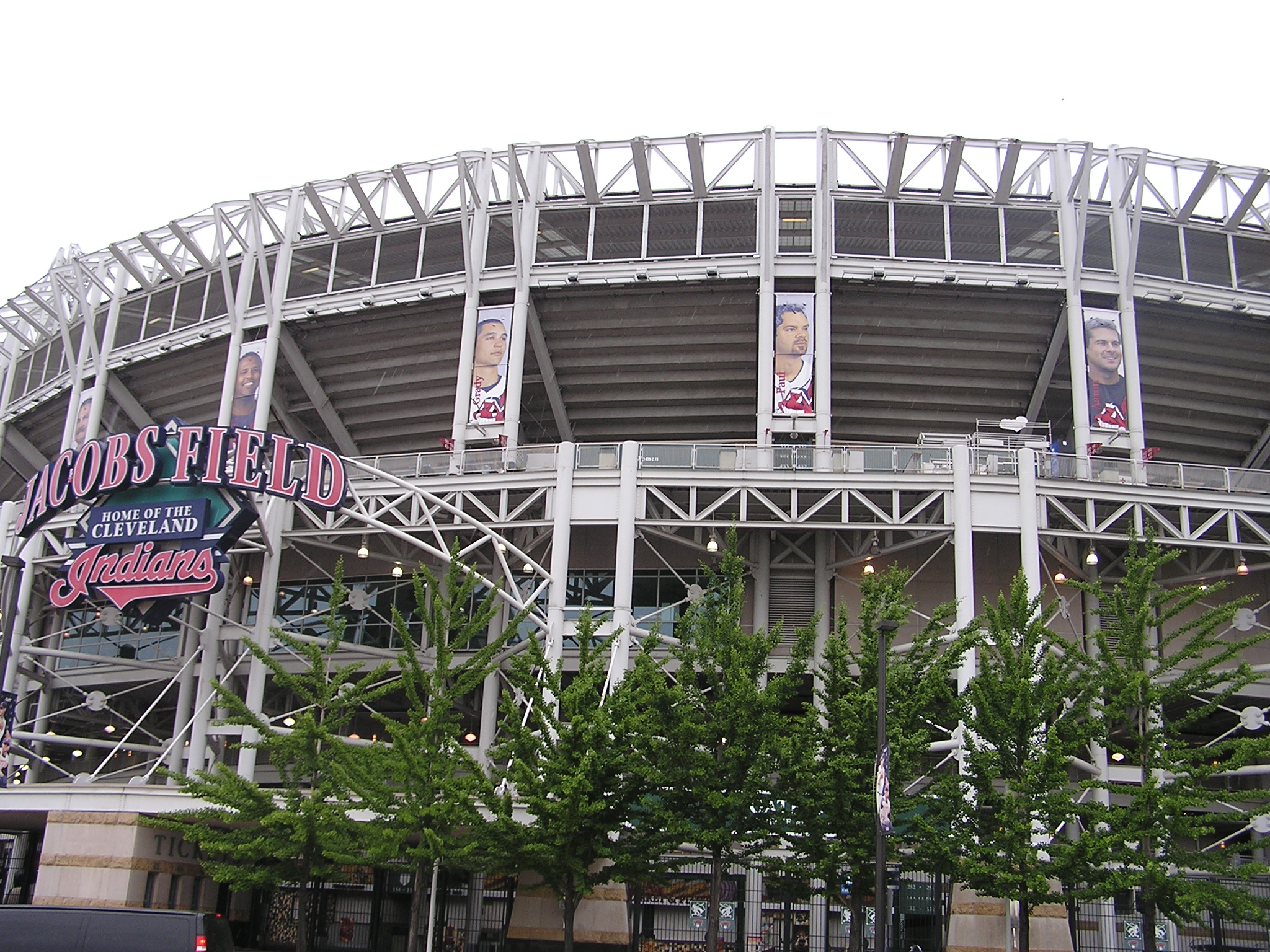 Like dodger Stadium, current players are honored